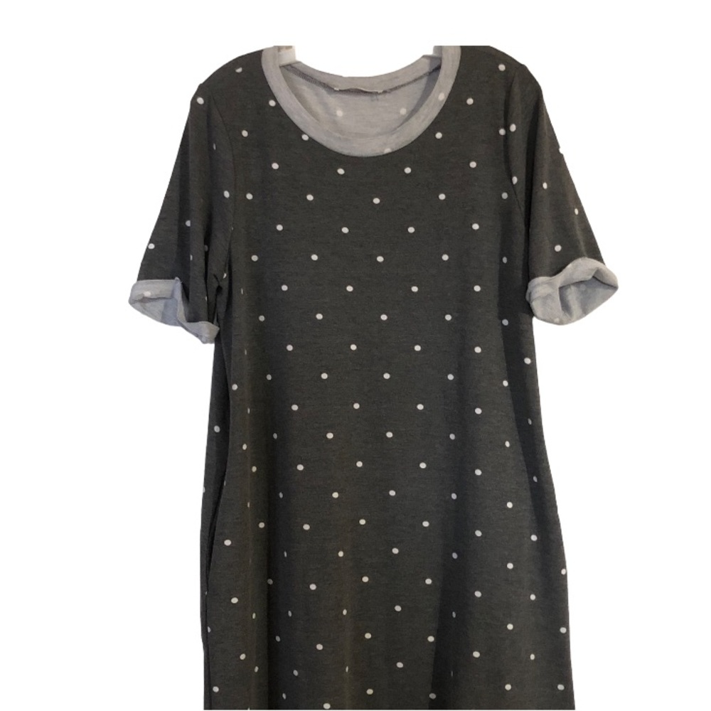 Lake Flower•Polka Dot Short Sleeve Dress - Picture 4 of 10